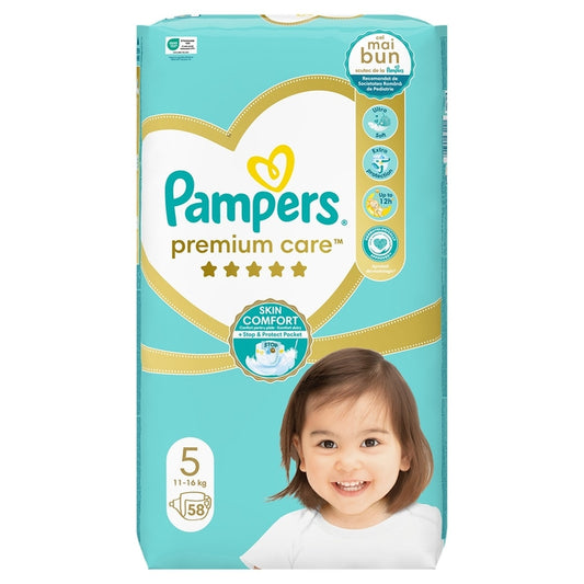 Pampers Premium Care 5  for 11-16 kg 58 pcs