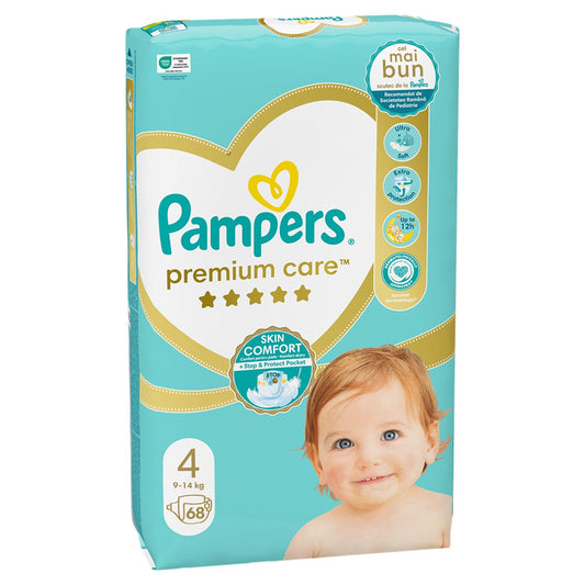 Pampers Premium Care 4  for 9-14 kg 68 pcs