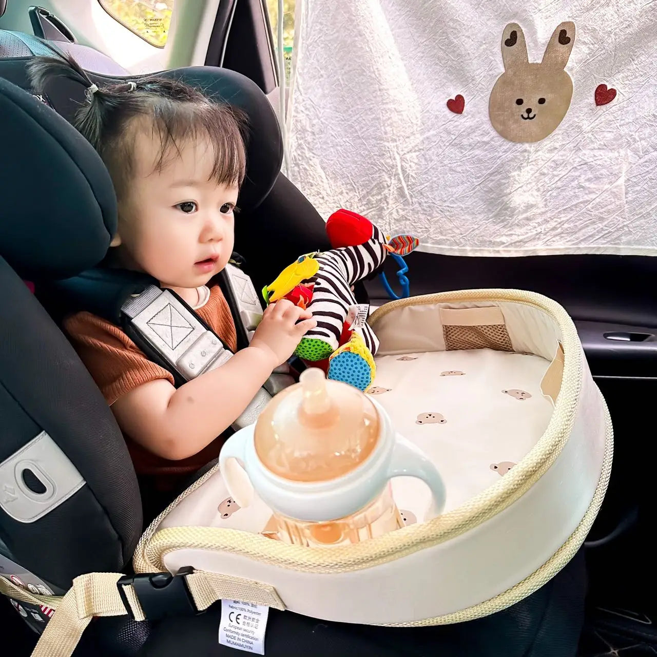 Universal Baby Seat Tray Car Seat Waterproof Tray Children's Travel Portable Table Cartoon Playpen Car Baby Seat Accessories - www.kubikstore.com