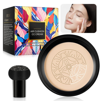 Ivory Glow: Radiant White Mushroom CC Cream Foundation - www.kubikstore.com