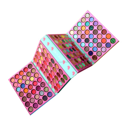 Spectrum Harmony: 140-Color Waterproof Eyeshadow Palette Set with High Pigment and 4-Layer Stereo Design - www.kubikstore.com