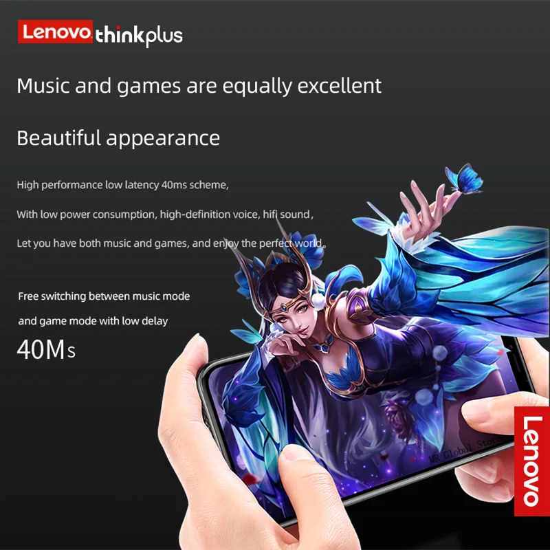 Original Lenovo XT99: Bluetooth TWS Wireless Stereo Headphones with AAC, SBC, Metal Texture, Gaming Music, Dual Mode Mic, and Earbuds Earphone - www.kubikstore.com