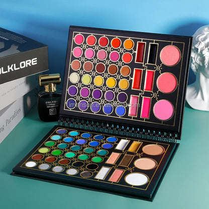 Palette Perfection: 78-Color Eyeshadow Set with Blush, Highlighter, Bronzer, and Lip Shades - www.kubikstore.com