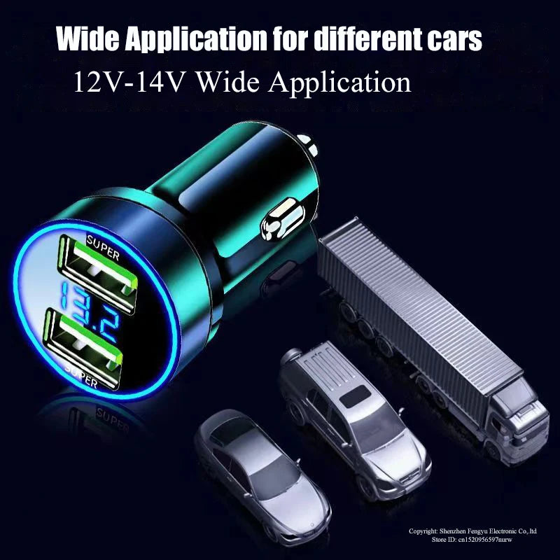 Top Selling Products 2023: Car Charger with Fast Charging, 2 Port USB Travel Adapter, Quick Charge for Samsung, iPhone, OnePlus, Huawei - www.kubikstore.com