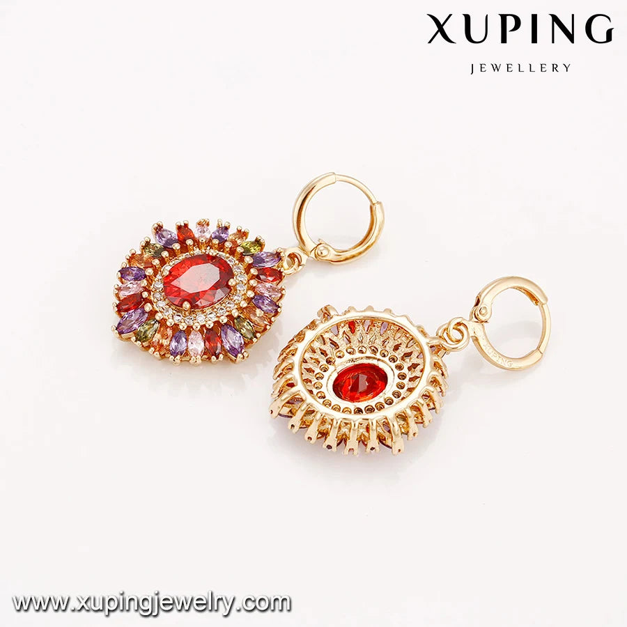 Top Grade Magnet Multicolor Gold Drop Earrings: Geometric Jewelry Set - www.kubikstore.com