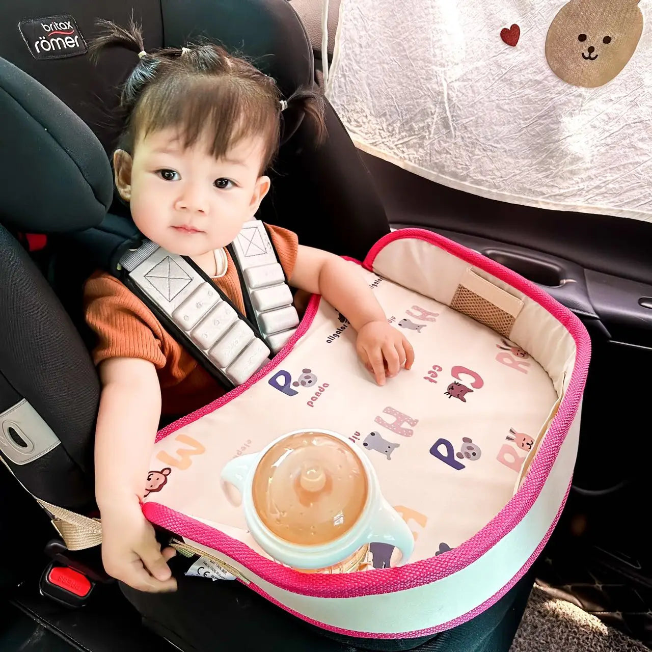 Universal Baby Seat Tray Car Seat Waterproof Tray Children's Travel Portable Table Cartoon Playpen Car Baby Seat Accessories - www.kubikstore.com