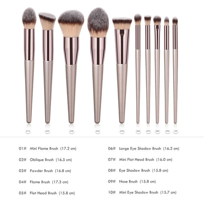 Wholesale eye shadow face makeup brushes set private label black high quality vegan makeup brush set - www.kubikstore.com