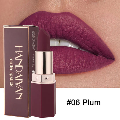 Velvet Matte Elegance: 6 Colors of Smooth Liquid Lipstick - Waterproof, Long-Lasting, and Highly Pigmented - www.kubikstore.com