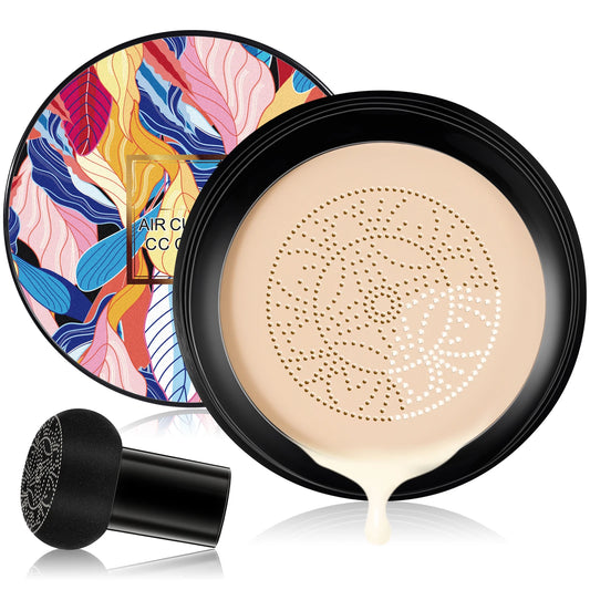 Ivory Glow: Radiant White Mushroom CC Cream Foundation - www.kubikstore.com