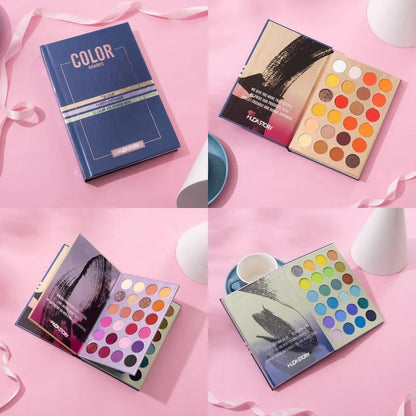 Radiant Spectrum: 72-Color Waterproof Eyeshadow Palette with High-Quality Packaging - www.kubikstore.com