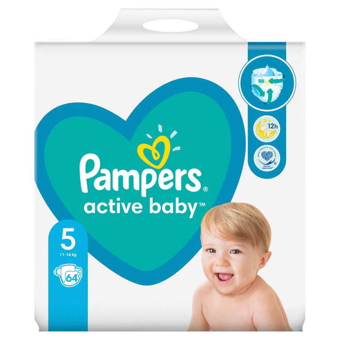 Pampers Active Baby 5 for 11-16 kg 64 pcs